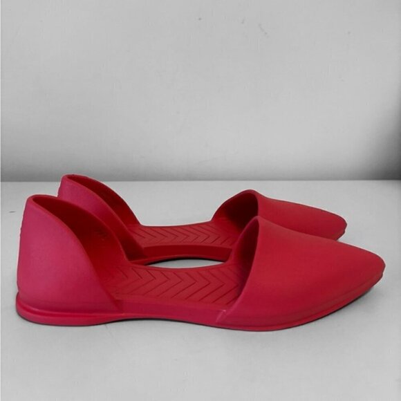 Native D'Orsay Audrey hot pink EVA FlatsPoint Toe Size 6 Washable Slip On - Picture 10 of 10